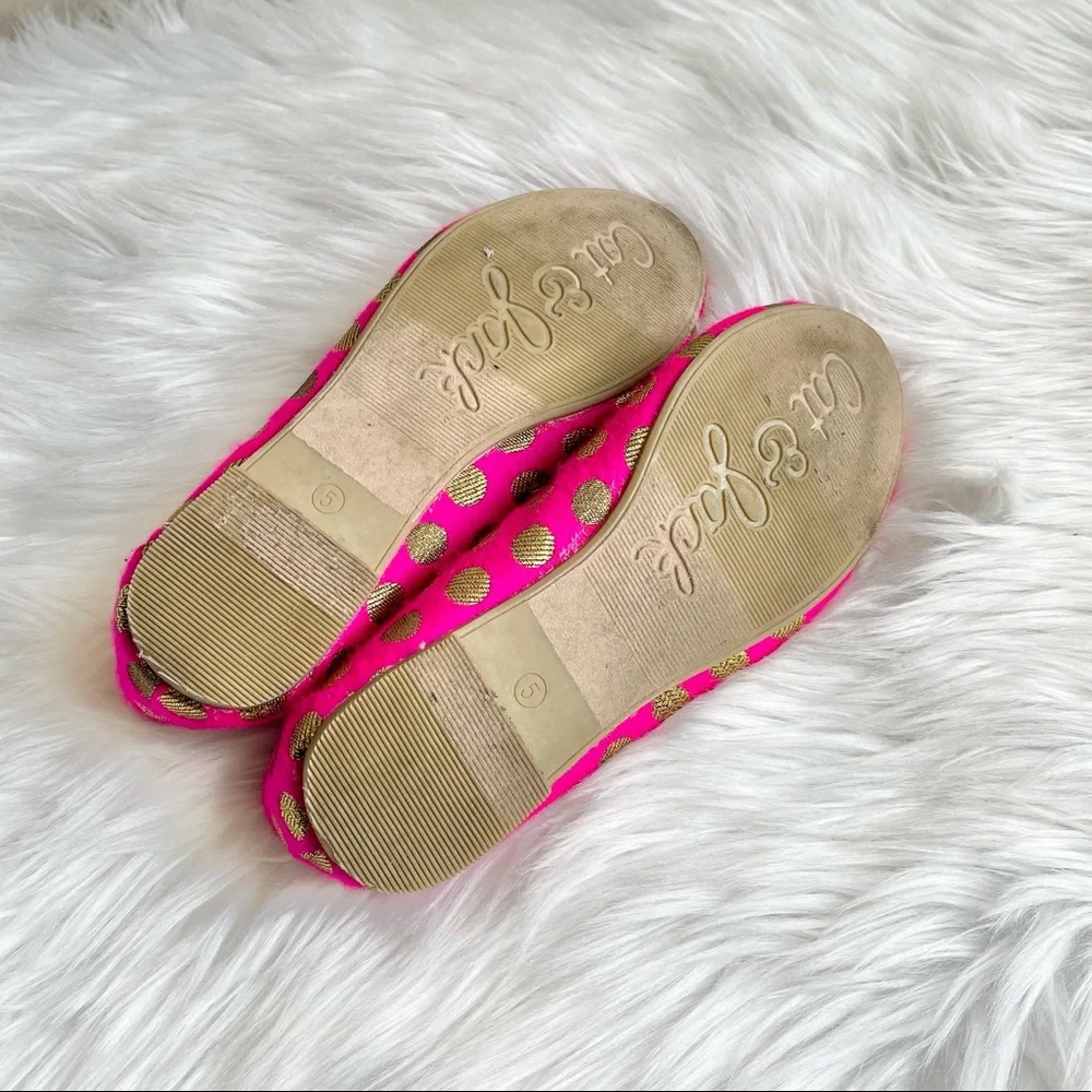 Cat & Jack Magenta and Gold Flats